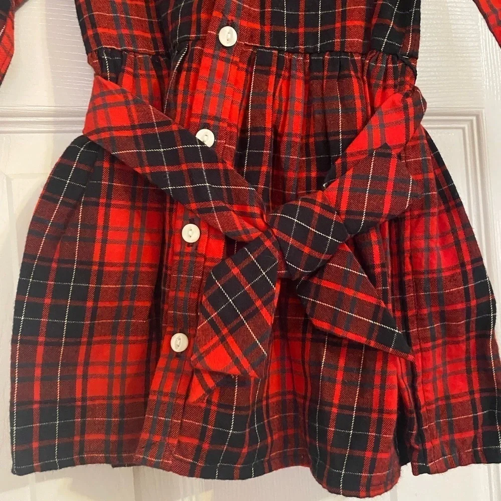 New Ralph Lauren Plaid Dress & Diaper Cover